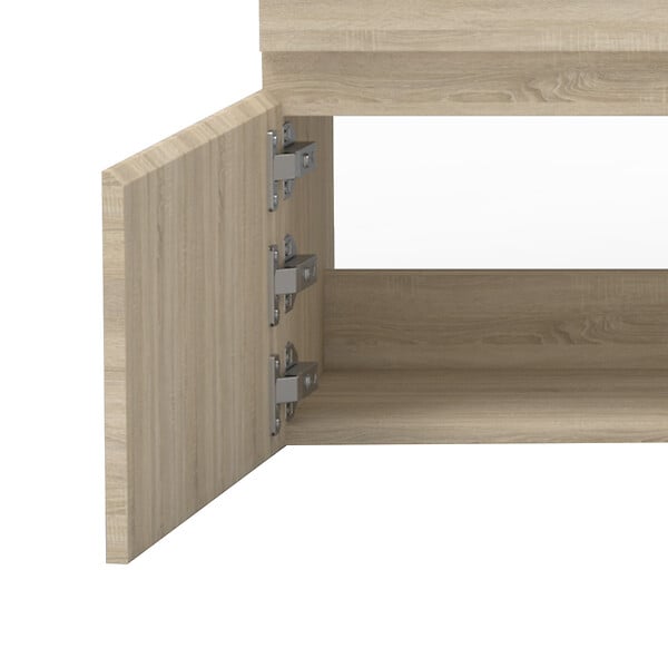 AICA SANITAIRE - AICA Meuble de salle de bain 120cm à double porte, suspendu, Chêne - large