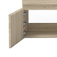 AICA SANITAIRE - AICA Meuble de salle de bain 120cm à double porte, suspendu, Chêne - vignette