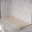 COSYNEO - Receveur de douche en pierre naturelle extra plat à poser 90x110cm - beige marbre - ORIGINE - vignette