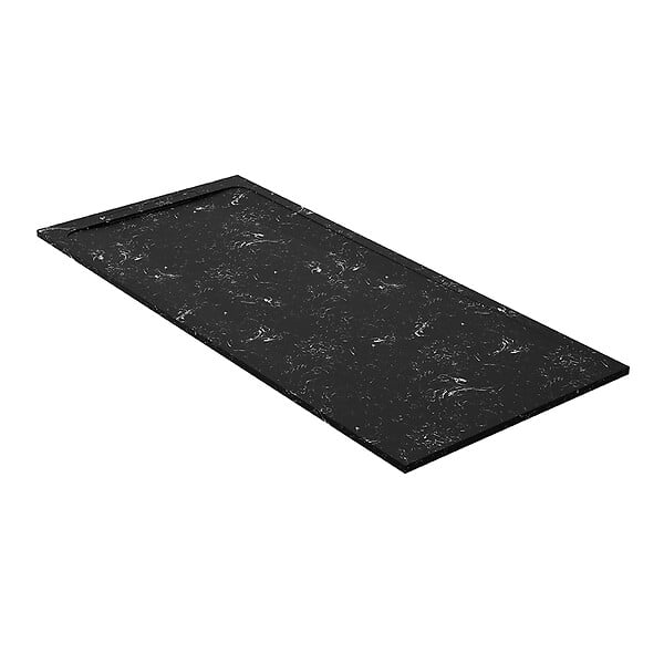COSYNEO - Receveur de douche en pierre naturelle extra plat à poser 90x190cm - blanc et noir marbre - ORIGINE - large