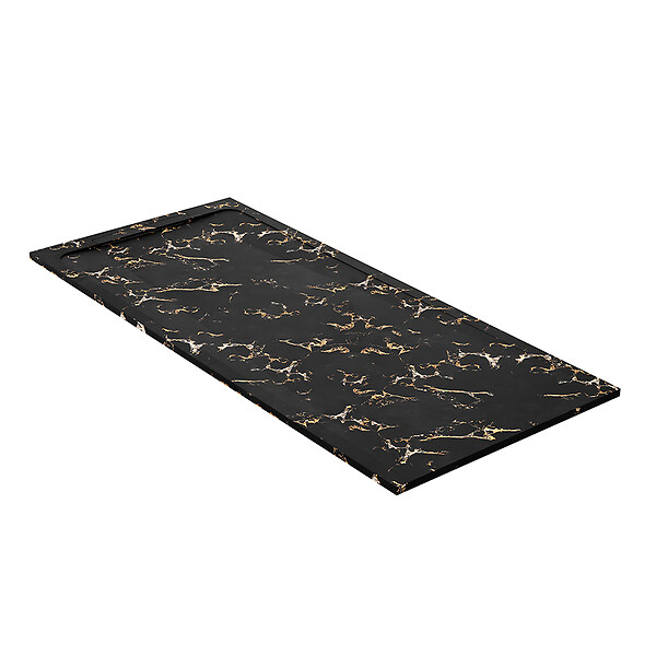 COSYNEO - Receveur de douche en pierre naturelle extra plat à poser 90x170cm - noir marble - ORIGINE - large