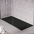 COSYNEO - Receveur de douche en pierre naturelle extra plat à poser 70x160cm - noir - ORIGINE - vignette