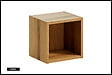 OTITEC - Cube de rangement - 25 cm - Oak - VOLTA - vignette