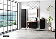OTITEC - Armoire de salle de bain - 75 cm - Noir Mat - LISOA - vignette