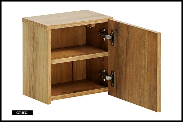 OTITEC - Caisson meuble haut de salle de bain - 30x30 cm - Oak - VOLTA - large