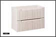 OTITEC - Meuble sous vasque de 80 cm - Cachemire Mat - 2 tiroirs - VOLTA - vignette