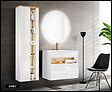 OTITEC - Colonne de salle de bain - 170 cm - Blanc - 2 portes - CYCLO - vignette
