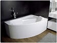 BESCO - Baignoire asymétrique - 170 x 110 cm - Droite - avec Tablier - Pieds - Vidage Chrome - RIMA - vignette