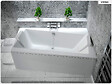 BESCO - Baignoire asymétrique - 170 x 110 cm - Droite - avec Habillage - Pieds - Vidage Chrome - INFINITY - vignette