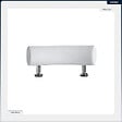 BESCO - Baignoire asymétrique - 150 x 70 cm - Gauche - sans Habillage - avec Pieds - Poignées - Repose-tête - Vidage Chrome - MILENA PREMIUM - vignette