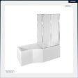 BESCO - Baignoire asymétrique - 170 x 75 cm - Droite - sans Habillage - avec Pieds - Pare Baignoire 3 Volets - Vidage Chrome - INTEGRA - vignette