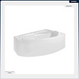 BESCO - Baignoire asymétrique - 140 x 90 cm - Droite - avec Habillage - Pieds - Vidage Chrome - RIMA - vignette