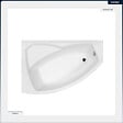 BESCO - Baignoire asymétrique - 150 x 95 cm - Gauche - avec Habillage - Pieds - Vidage Chrome - RIMA - vignette