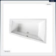 BESCO - Baignoire asymétrique - 180 x 125 cm - Droite - avec Tablier - Pieds - Vidage Chrome - INTIMA DUO - vignette