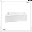 BESCO - Baignoire asymétrique - 150 x 85 cm - Gauche - sans Habillage - avec Pieds - Vidage Chrome - INTIMA - vignette
