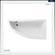 BESCO - Baignoire asymétrique - 150 x 70 cm - Droite - avec Tablier - Pieds - Vidage Chrome - PRAKTIKA - vignette
