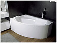 BESCO - Baignoire asymétrique - 170 x 110 cm - Gauche - avec Tablier - Pieds - Vidage Chrome - RIMA - vignette