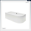BESCO - Baignoire asymétrique - 160 x 75 cm - Gauche - sans Habillage - avec Pieds - Repose-tête - Vidage Chrome - AVITA - vignette