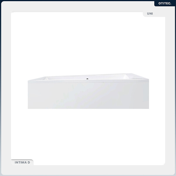 BESCO - Baignoire asymétrique - 180 x 125 cm - Droite - avec Habillage - Pieds - Vidage Chrome - INTIMA DUO - large