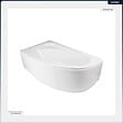 BESCO - Baignoire asymétrique - 150 x 100 cm - Gauche - sans Habillage - avec Pieds - Vidage Chrome - CORNEA - vignette