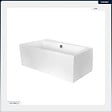 BESCO - Baignoire asymétrique - 150 x 90 cm - Gauche - avec Habillage - Pieds - Vidage Chrome - INFINITY - vignette