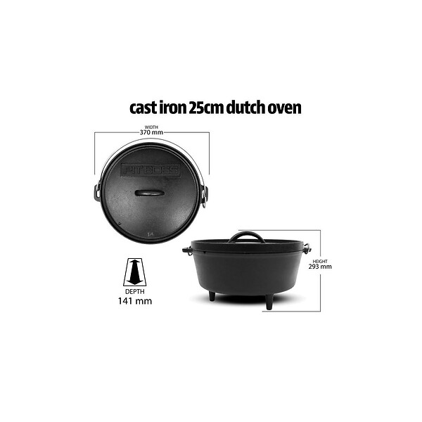 PIT BOSS - Set de 6 pièces Accessoires de Cuisson en Fonte Pré Assaisonné Pour Barbecue Camping Cuisine Extérieure PIT BOSS - large