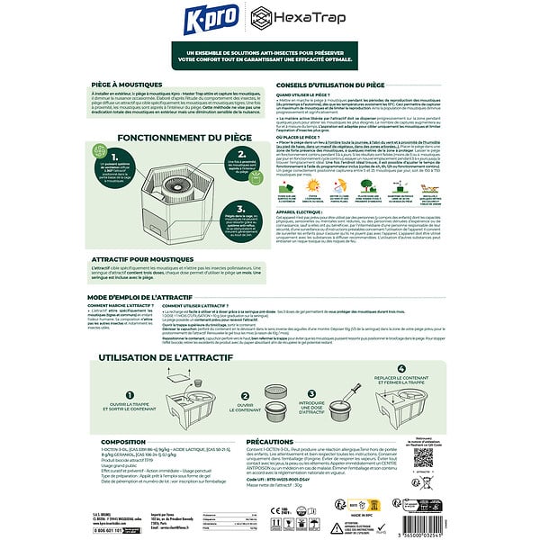 KPRO - Piège anti moustique - large