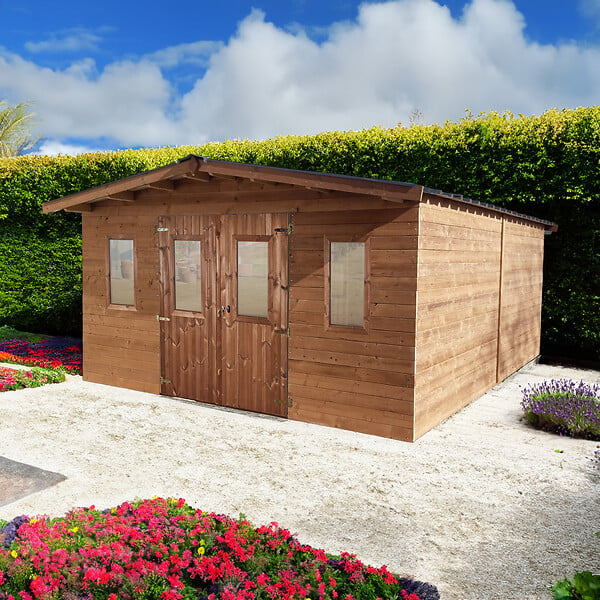 HABRITA - Abri de jardin - Bois - 28mm - 19.46m2 - large