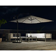 CONCEPT USINE - Parasol  ecru déporté carré 3 x 3 m led SOLENZARA - vignette
