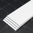 TECNOPROFILS - Lambris PVC 250 mm - Lot de 4 Lames - Blanc - vignette
