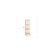 5 FIVE SIMPLY SMART - Meuble Etagère d'angle en bois et acier 4 niveaux Beige H 110 cm - vignette