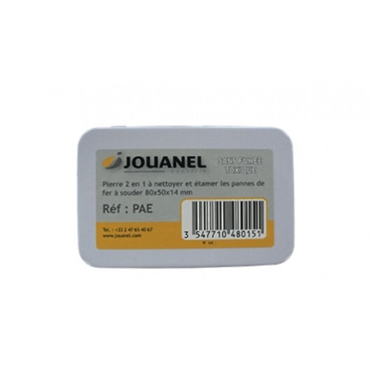 JOUANEL - Pierre 2 en 1 à  nettoyer et étamer les pannes de fer à  souder, boîte métal - Réf: PAE - large