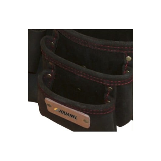 JOUANEL - Poche à  clous cuir renforcé avec ceinture, 3 poches et 5 porte-accessoires - Réf: POCOU-R - large