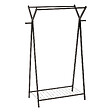 5 FIVE SIMPLY SMART - Portant à vêtements double en acier Noir H 145 cm - vignette