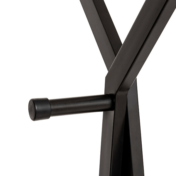 5 FIVE SIMPLY SMART - Portant à vêtements double en acier Noir H 145 cm - large