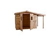HABRITA - Abri de jardin avec bûcher de 2.08m2 - Bois - 16mm - 3.70m2 - vignette