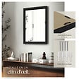 TECTAKE - Miroir mural rectangulaire ELINA avec cadre en plastique noir - vignette