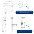VILLEROY ET BOCH - Mitigeur mécanique douche  Liberty Chrome + Ensemble de douche  Verve Showers 3 jets Chrome - vignette
