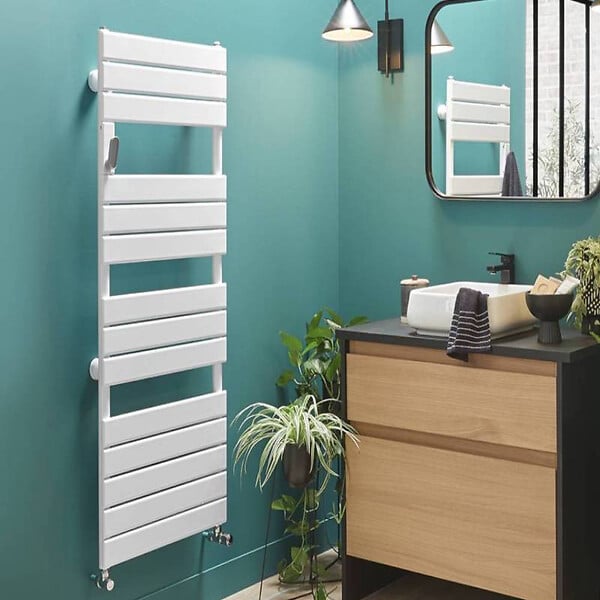 ATLANTIC - Radiateur sèche-serviettes Adélis Atlantic - Eau chaude - 684W - Blanc carat - large