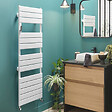 ATLANTIC - Radiateur sèche-serviettes Adélis Atlantic - Eau chaude - 684W - Blanc carat - vignette