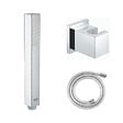 GROHE - Douchette 1 jet Vitalio Joy Cube Stick chromé avec flexible 150 et support carré - vignette