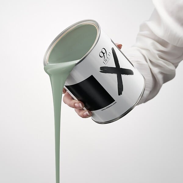 99DECO - Peinture Mur Velours - Vert Sauge - Interieur - 1l - large