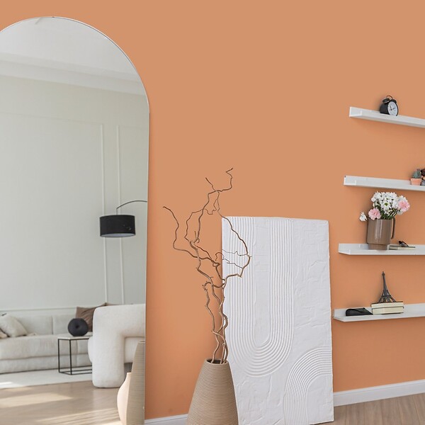 99DECO - Peinture Mur Velours - Rouge Ocre - Interieur - 2,5l - large