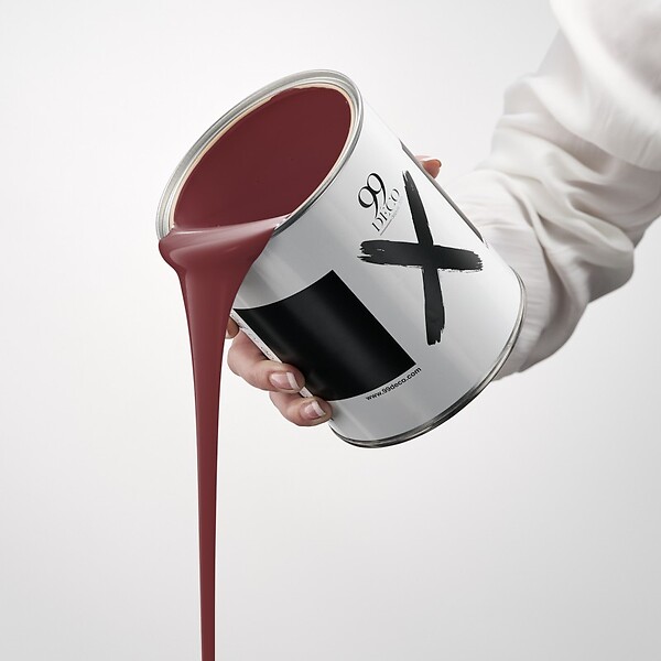 99DECO - Peinture Mur Velours - Bordeaux - Interieur - 1l - large