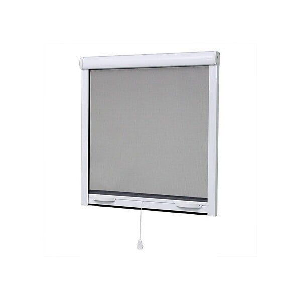 VOLET-MOUSTIQUAIRE - Moustiquaire enroulable pour fenêtre  ALU H.170 x L.160 cm, coloris Blanc - large