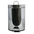MSV - Poubelle de salle de bain inox miroir 5 litres - vignette