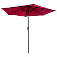 HAPPY GARDEN - Parasol droit HAPUNA rond 2,70m de diamètre fuchsia - vignette
