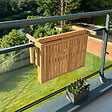 HAPPY GARDEN - Table de balcon rabattable en acacia SUMBA - vignette
