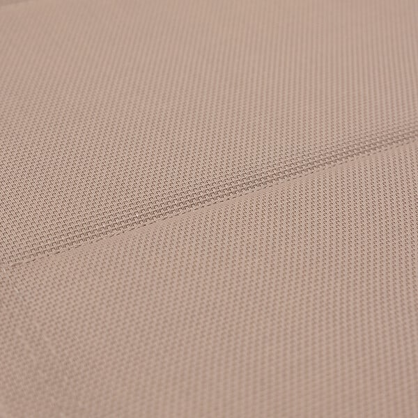 HAPPY GARDEN - Bain de soleil BARBADOS en textilène taupe - aluminium taupe - large