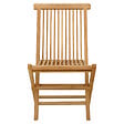 HAPPY GARDEN - Lot de 2 chaises de jardin en teck LOMBOK - vignette